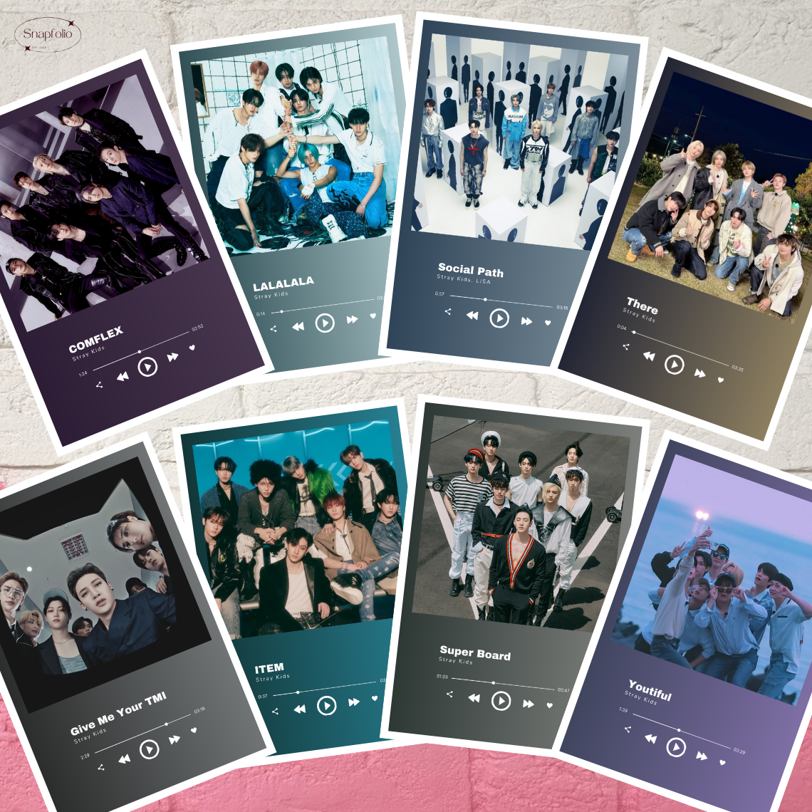 Stray Kids Song Prints (6x4 Photo), Mini Music Poster