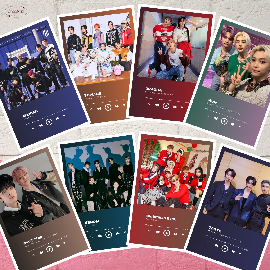 Stray Kids Song Prints (6x4 Photo), Mini Music Poster