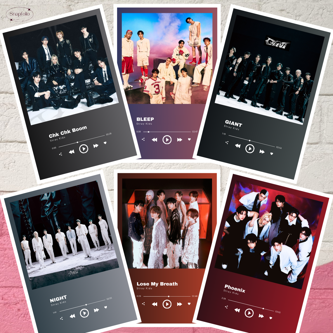 Stray Kids Song Prints (6x4 Photo), Mini Music Poster