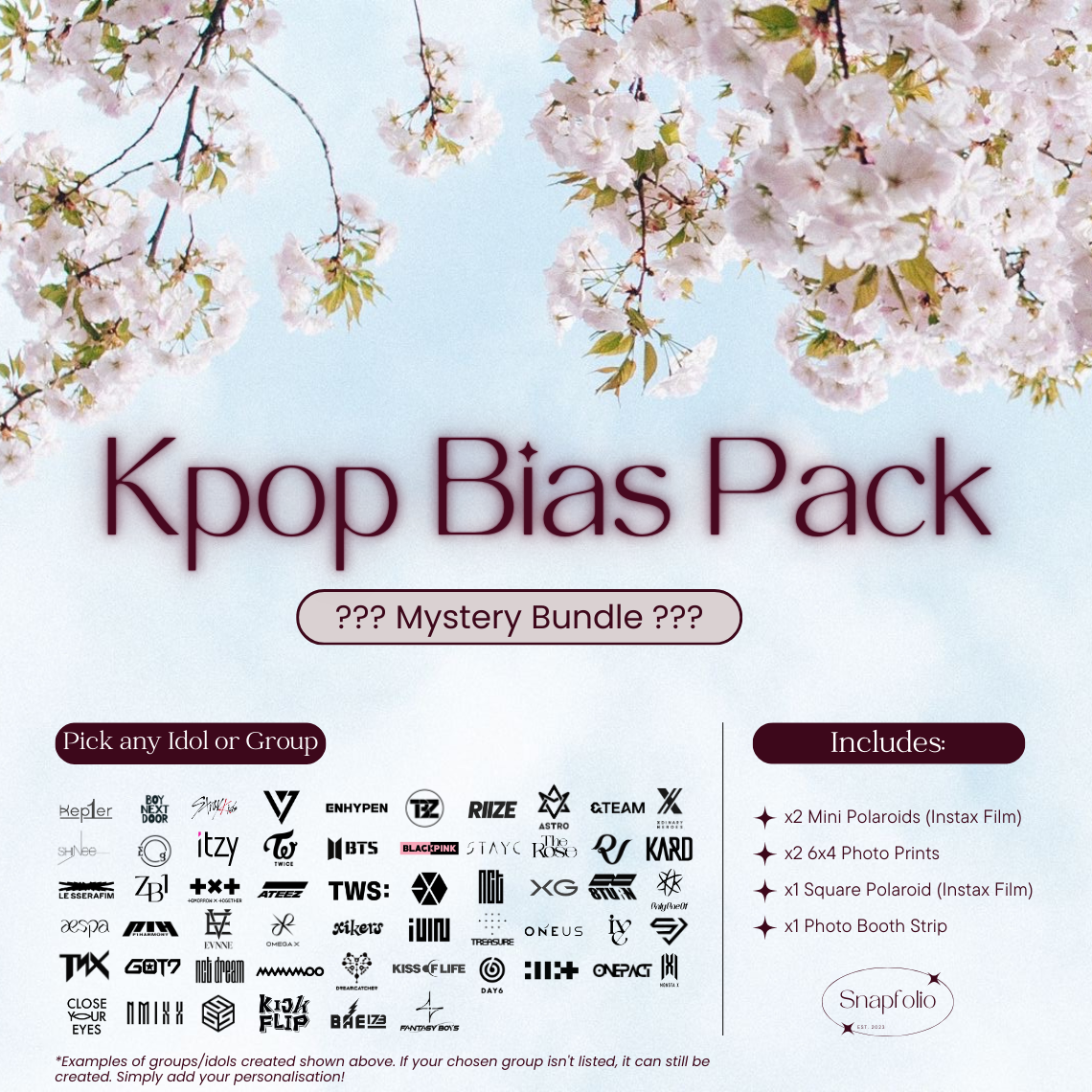 Kpop Mystery Bias Pack - Pick any idol or group