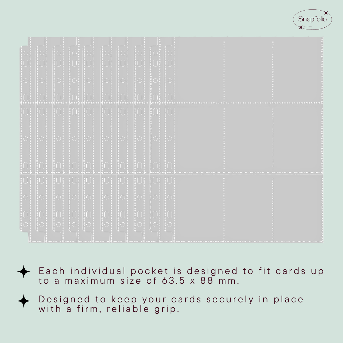 A4 Binder 9-Pocket Pages, Refill, Double-sided (Pack of 10)