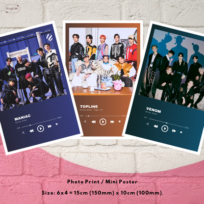 Stray Kids Song Prints (6x4 Photo), Mini Music Poster