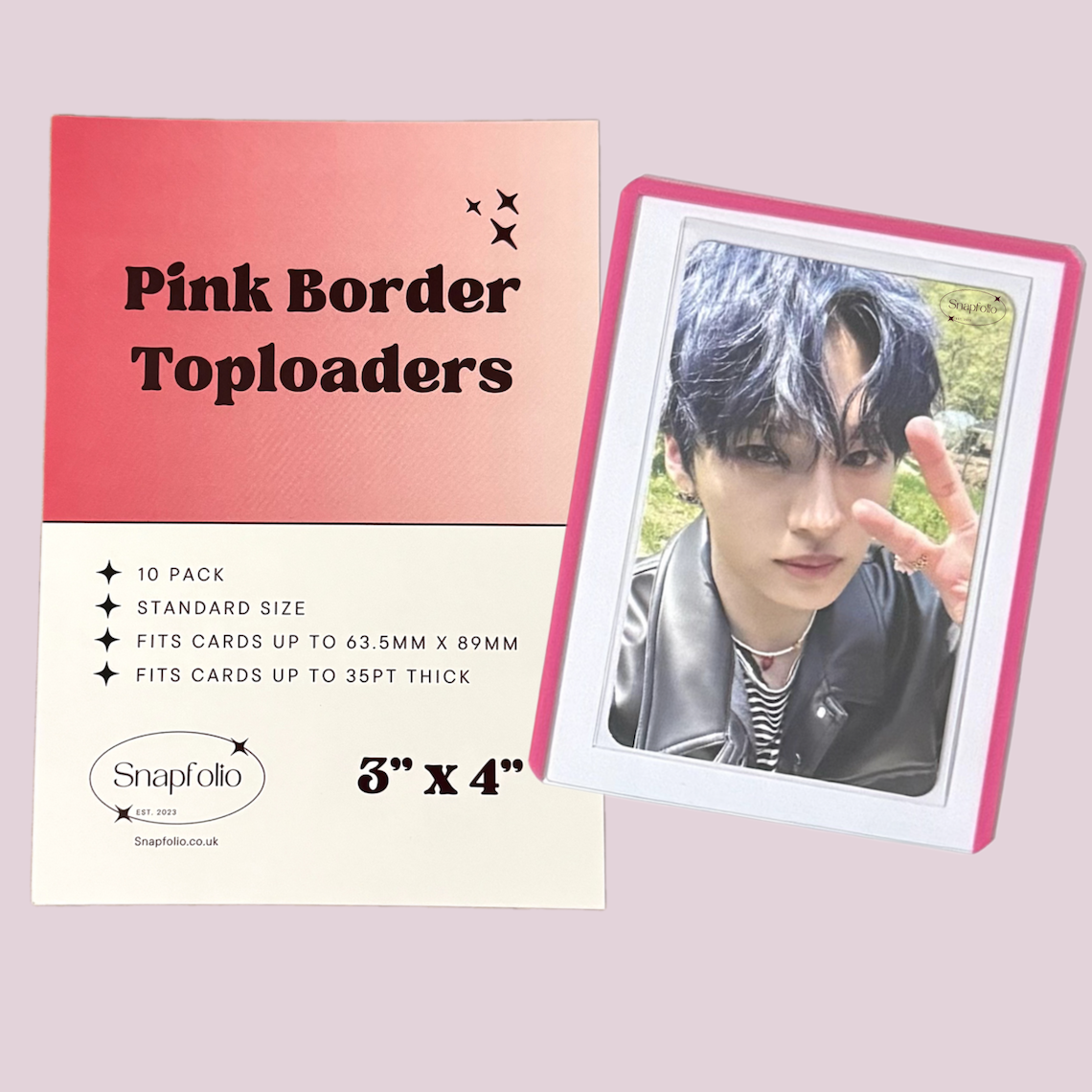 Toploaders - 3"x4" Pink (Pack of 10)