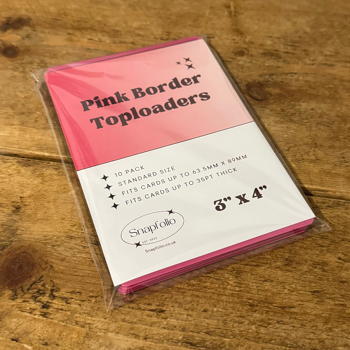 Toploaders - 3"x4" Pink (Pack of 10)