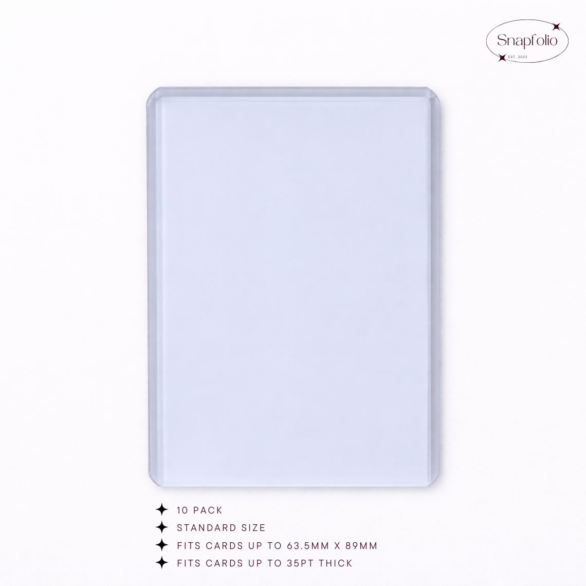 Toploaders - 3"x4" Clear (Pack of 10)