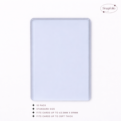 Toploaders - 3"x4" Clear (Pack of 10)