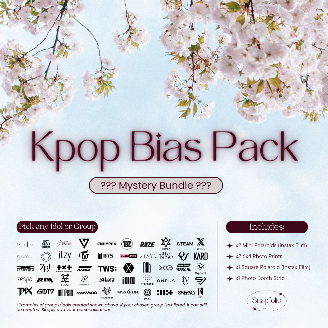 Kpop Mystery Bias Pack - Pick any idol or group