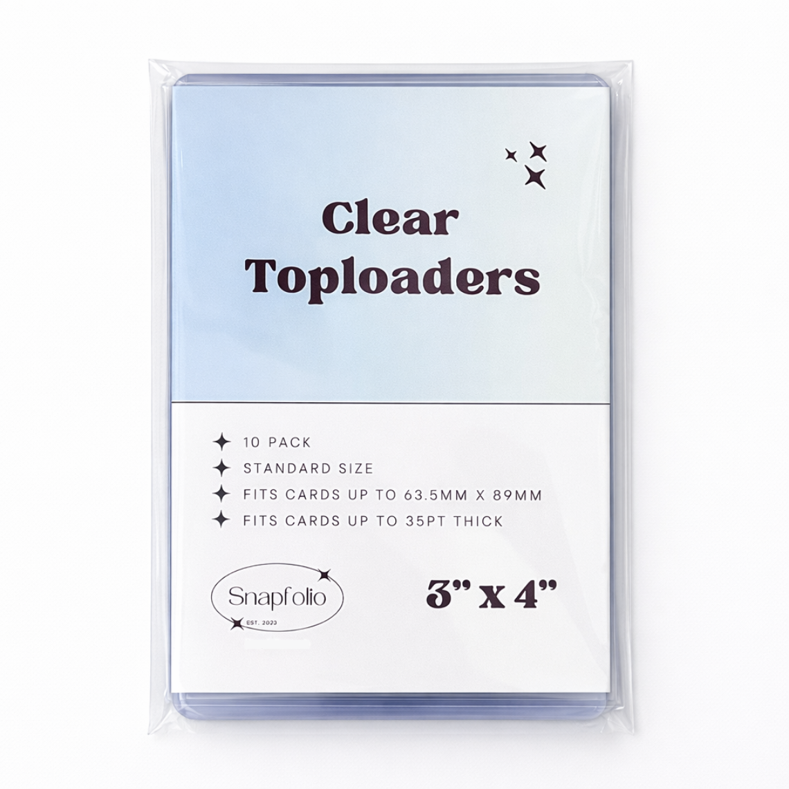 Toploaders - 3"x4" Clear (Pack of 10)