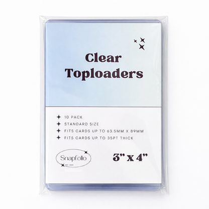 Toploaders - 3"x4" Clear (Pack of 10)