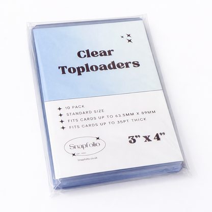 Toploaders - 3"x4" Clear (Pack of 10)