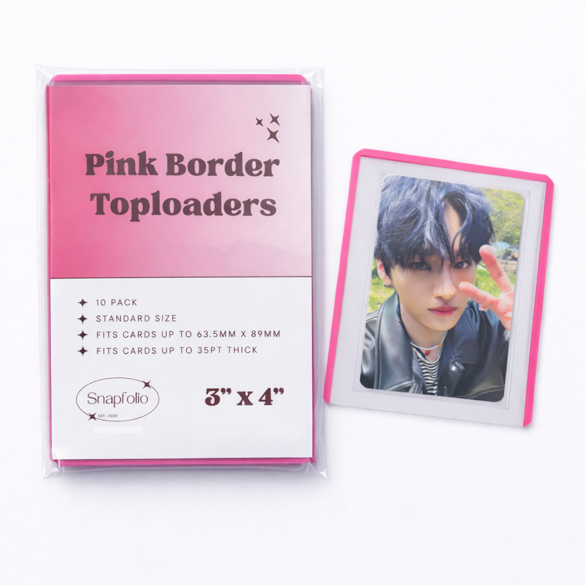 Toploaders - 3"x4" Pink (Pack of 10)