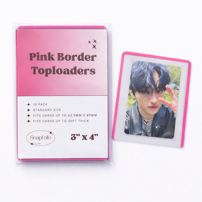 Toploaders - 3"x4" Pink (Pack of 10)