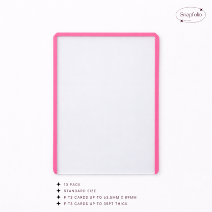 Toploaders - 3"x4" Pink (Pack of 10)