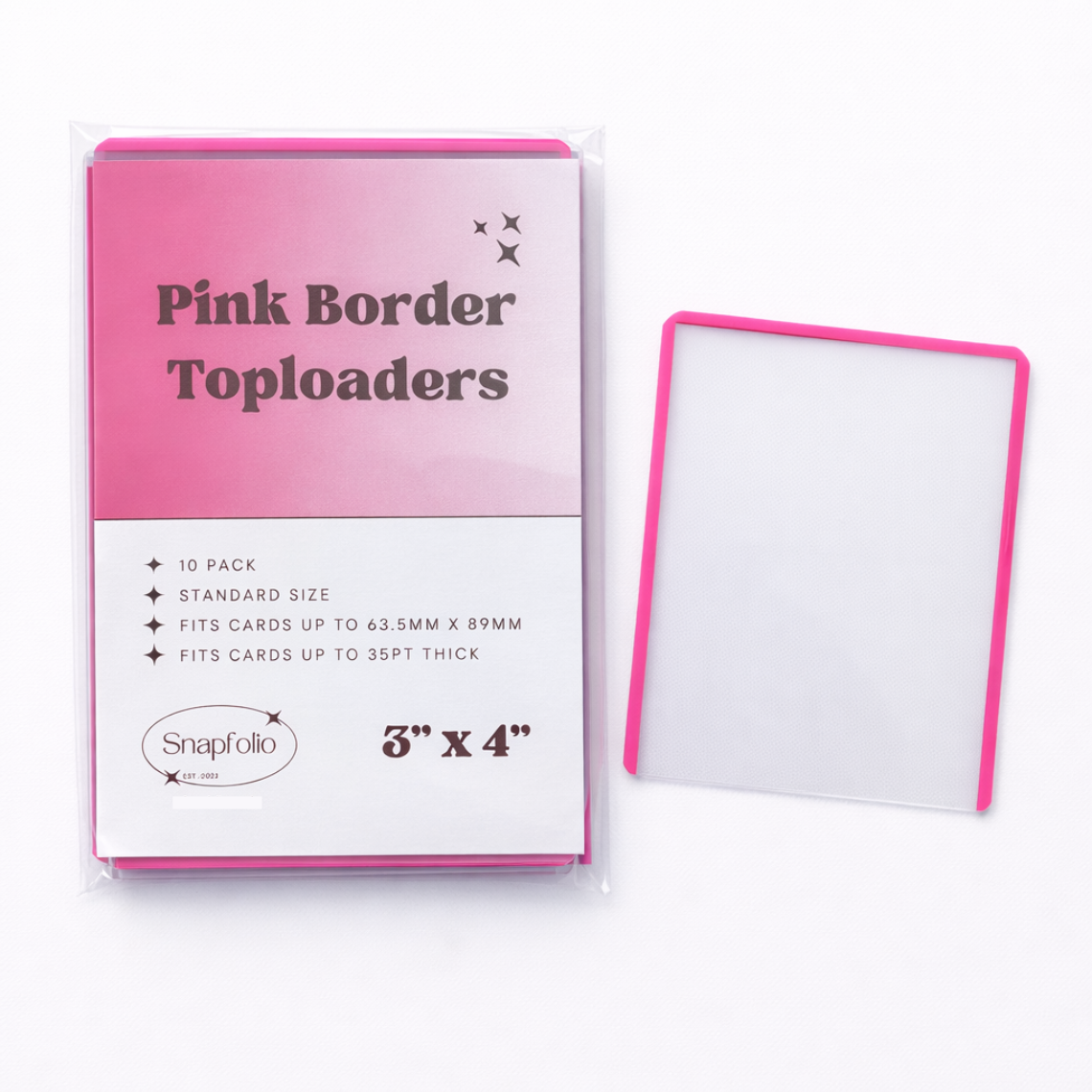 Toploaders - 3"x4" Pink (Pack of 10)