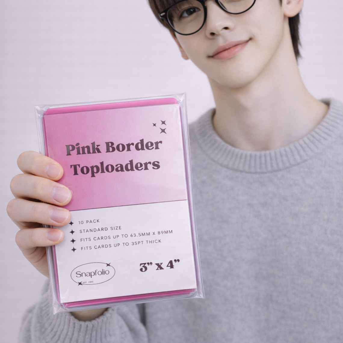 Toploaders - 3"x4" Pink (Pack of 10)
