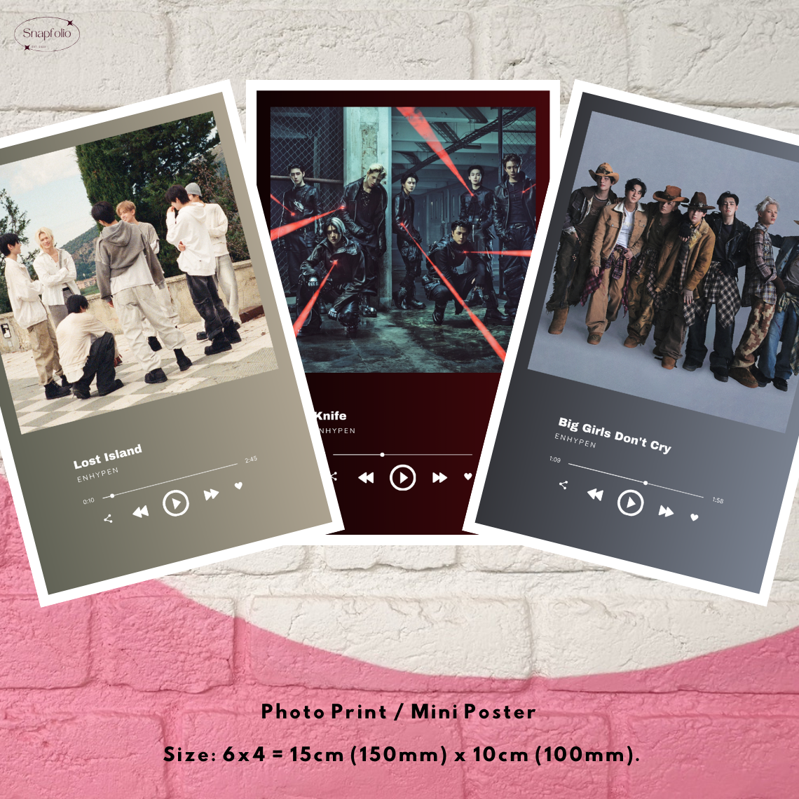 ENHYPEN Song Prints (6x4 Photo), Mini Music Poster