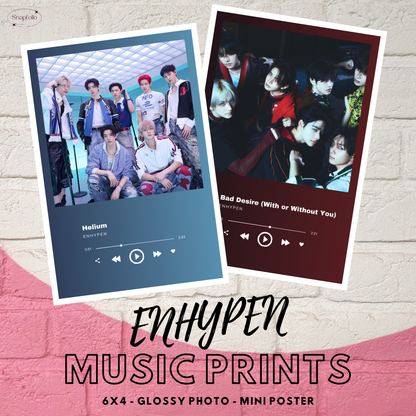 ENHYPEN Song Prints (6x4 Photo), Mini Music Poster
