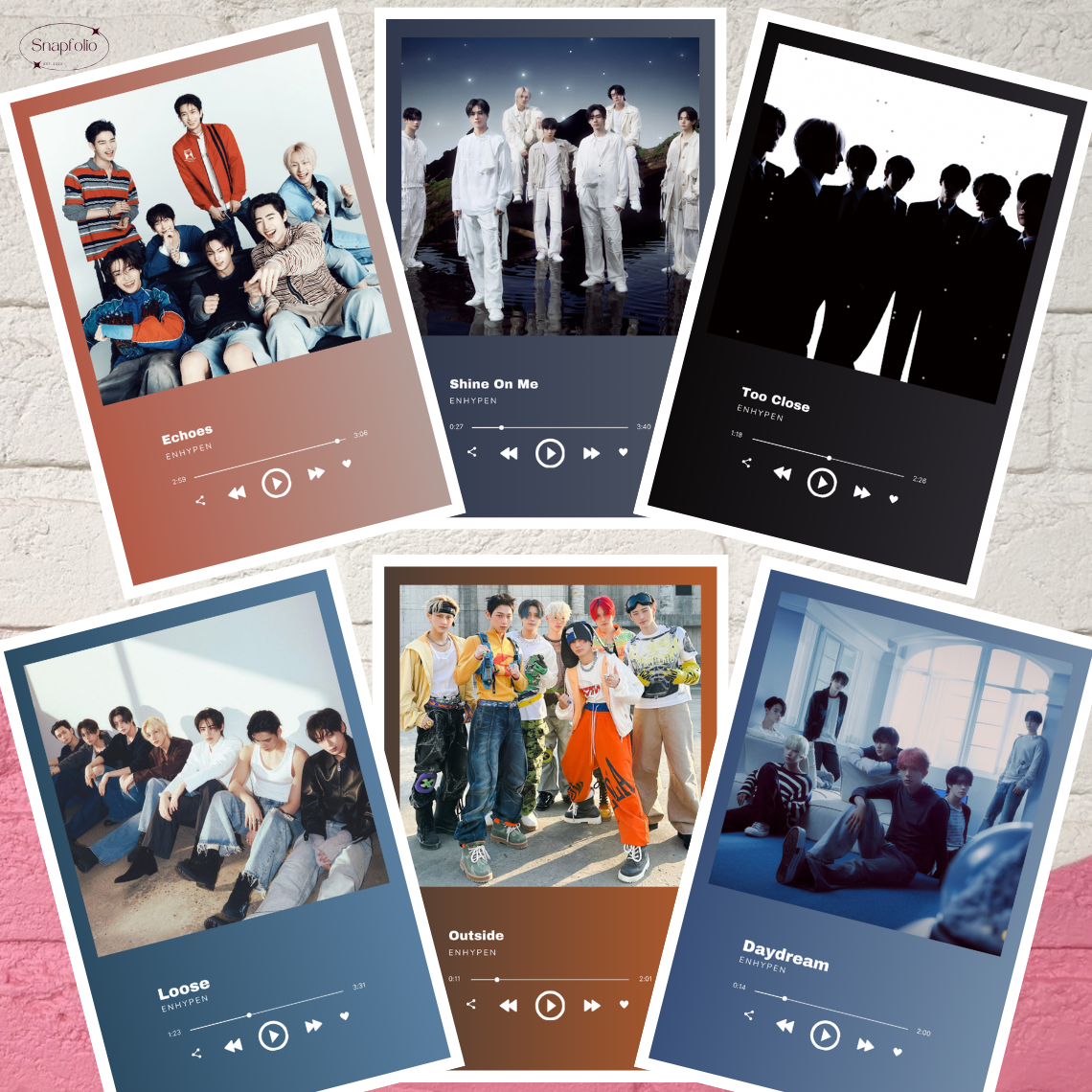 ENHYPEN Song Prints (6x4 Photo), Mini Music Poster