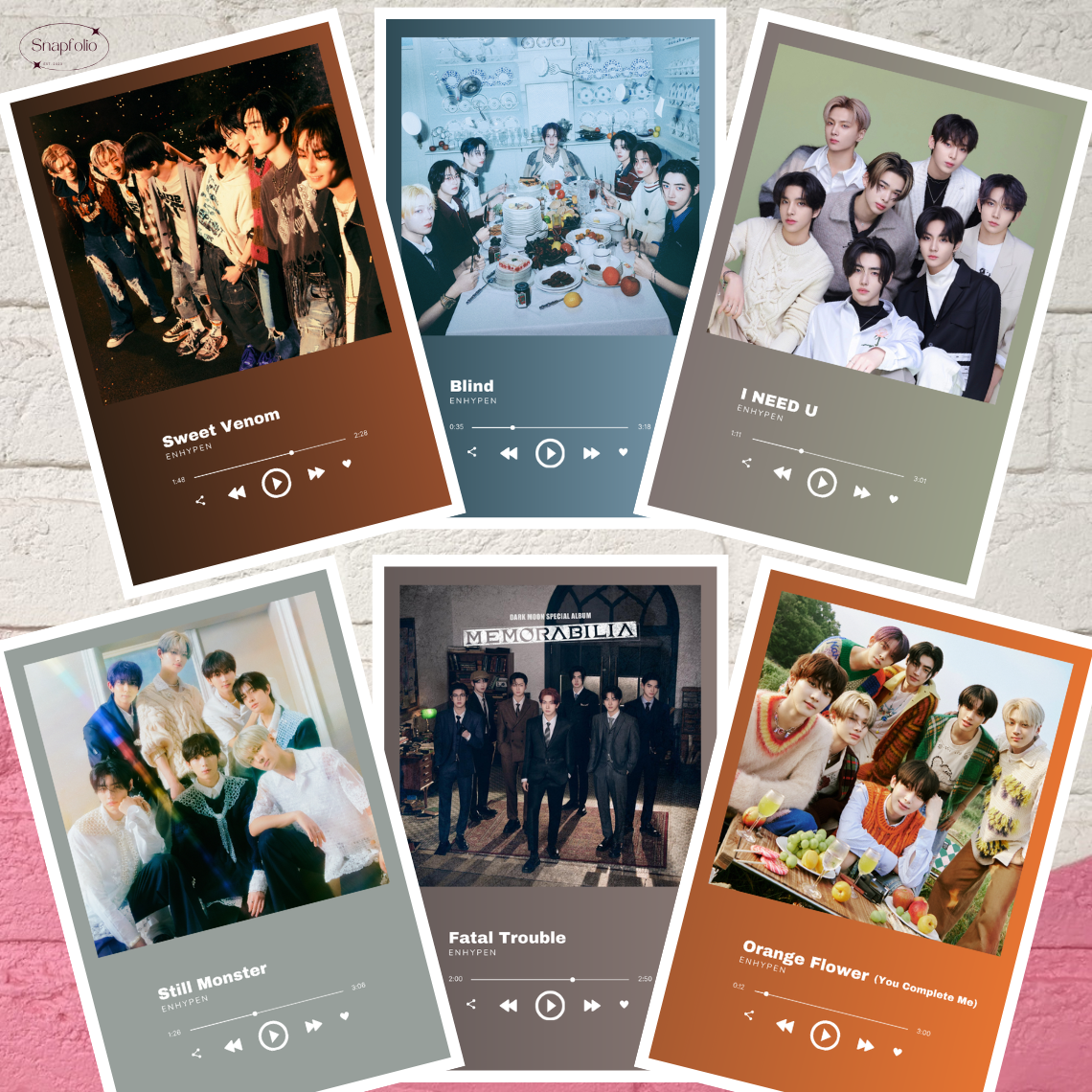 ENHYPEN Song Prints (6x4 Photo), Mini Music Poster