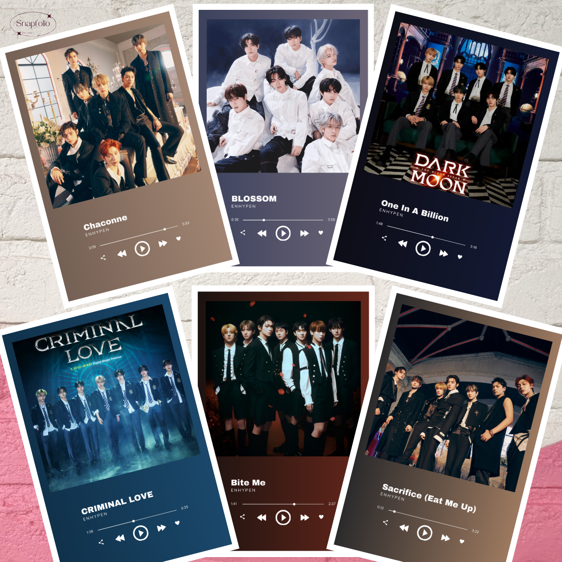 ENHYPEN Song Prints (6x4 Photo), Mini Music Poster