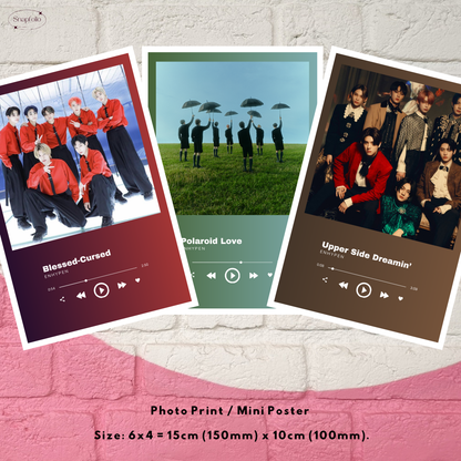 ENHYPEN Song Prints (6x4 Photo), Mini Music Poster
