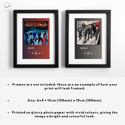 ATEEZ Mini Music Poster (6x4 Photo Print)