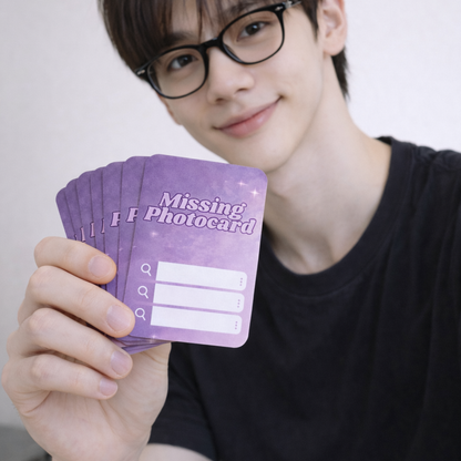 Photocard Binder Fillers / Placeholders (Pack of 10) - Purple