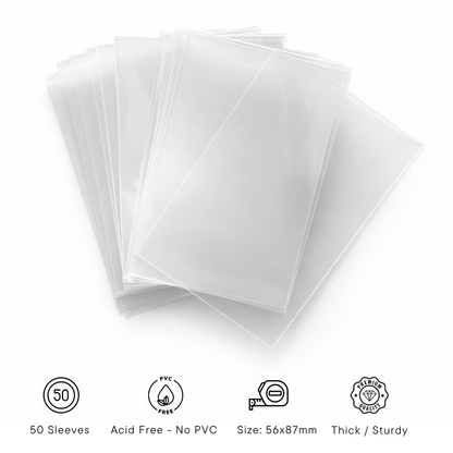 Kpop Photocard Sleeves - 56x87mm (Pack of 50)