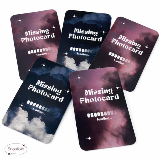 Photocard Binder Fillers / Placeholders (Pack of 10) - Sky