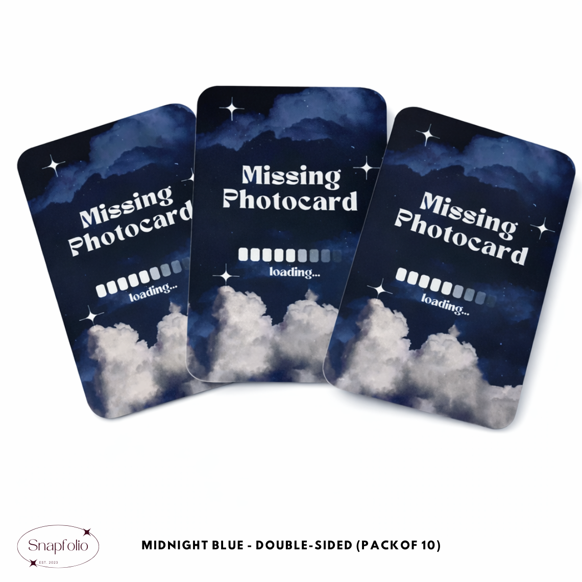 Photocard Binder Fillers / Placeholders (Pack of 10) - Sky