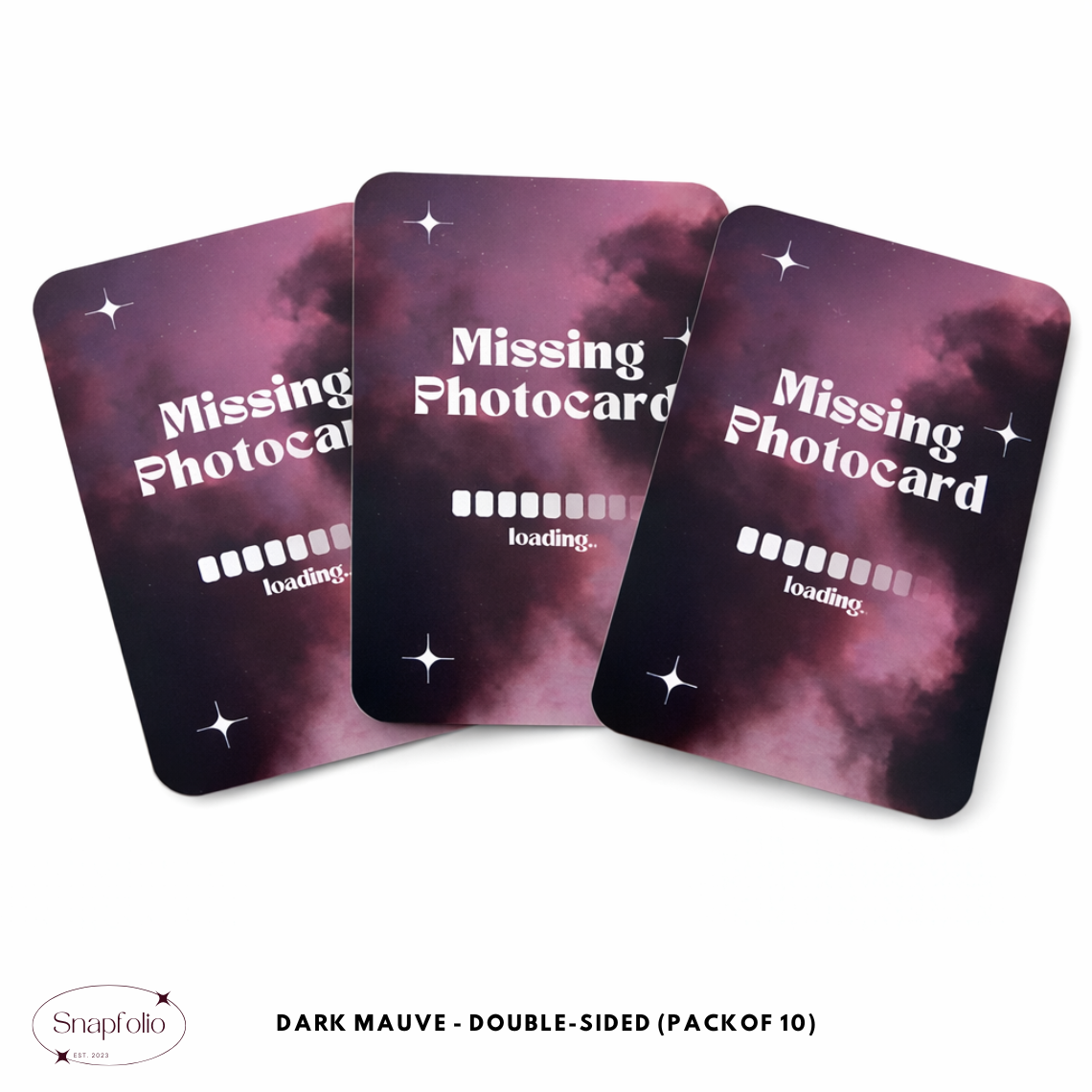 Photocard Binder Fillers / Placeholders (Pack of 10) - Sky