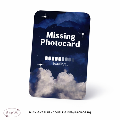 Photocard Binder Fillers / Placeholders (Pack of 10) - Sky