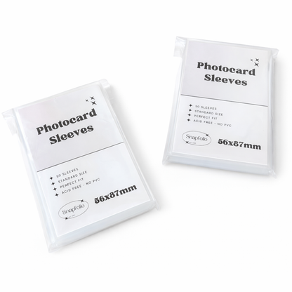 Kpop Photocard Sleeves - 56x87mm (Pack of 50)