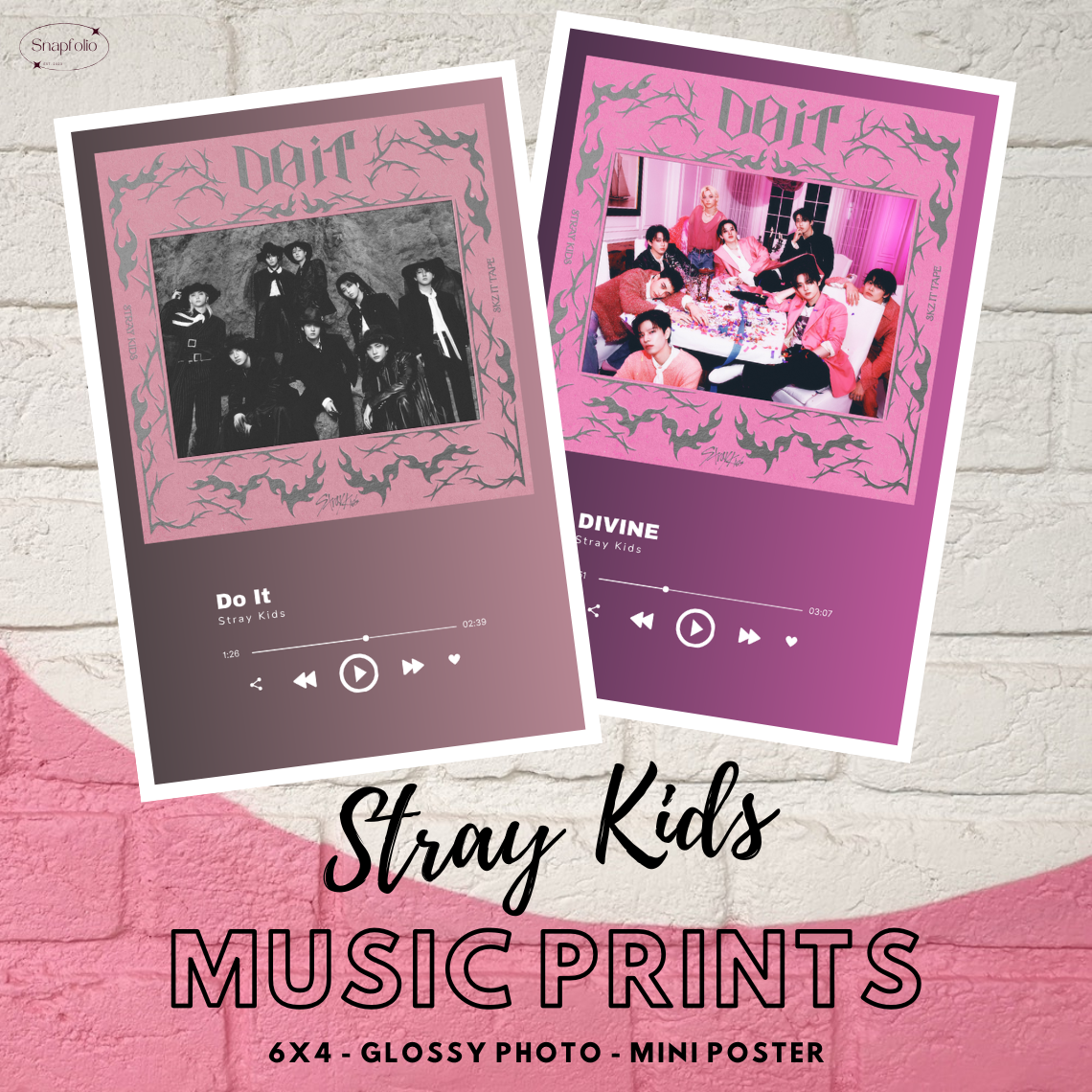 Stray Kids Song Prints (6x4 Photo), Mini Music Poster