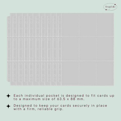 A4 Binder 9-Pocket Pages, Refill, Double-sided (Pack of 10)