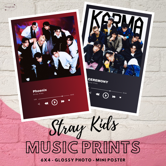 Stray Kids Song Prints (6x4 Photo), Mini Music Poster